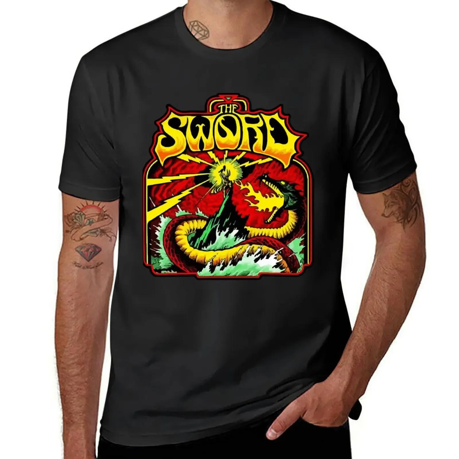 Special Present The Sword Band Gifts For Fan T-Shirt tops cotton graphic tees black t shirts for men