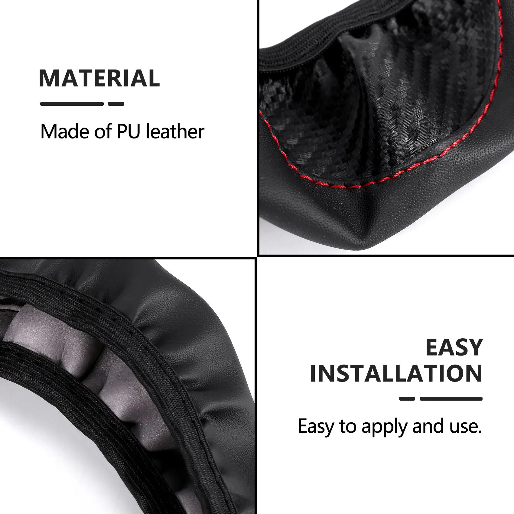 غطاء عجلة قيادة السيارة الرائج، أغطية توجيه غير قابلة للتنفس، ملحقات داخلية مناسبة لتزيين السيارة
