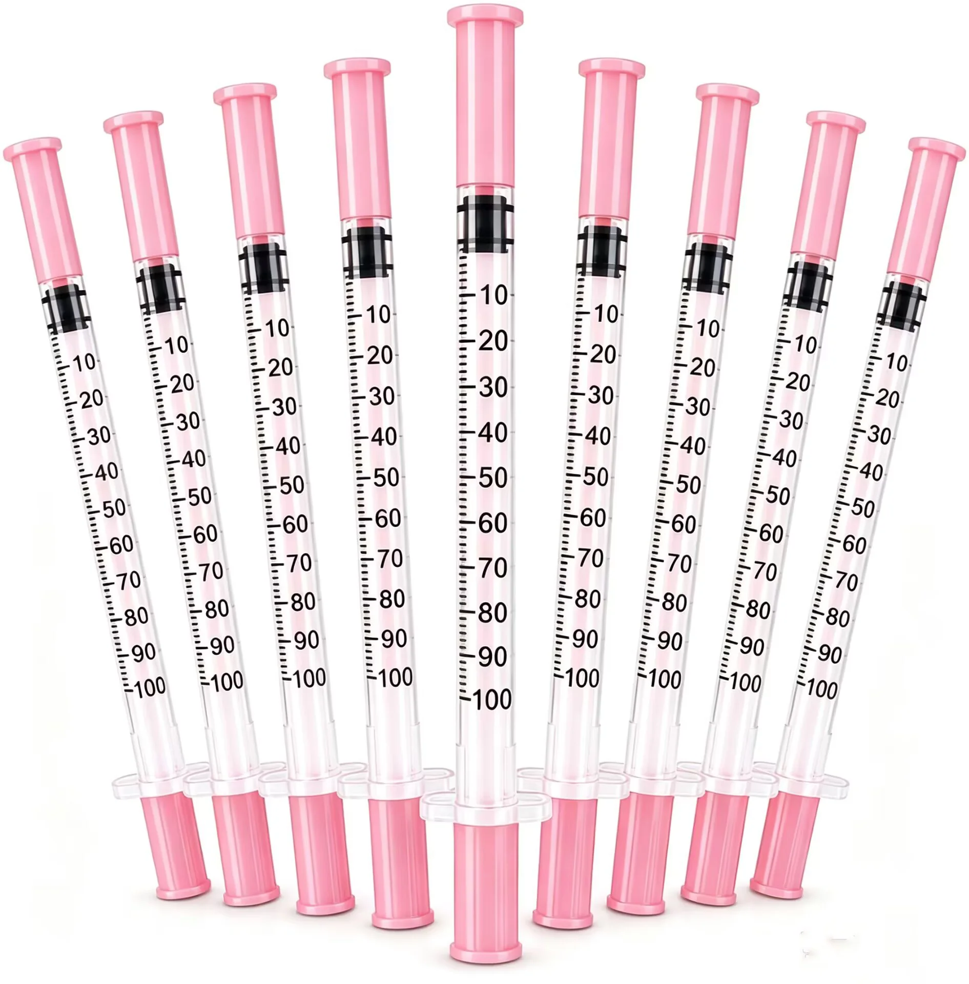 1 ml 31g/30g, 8MM, pink insulin syringe, laboratory syringe, individually packaged
