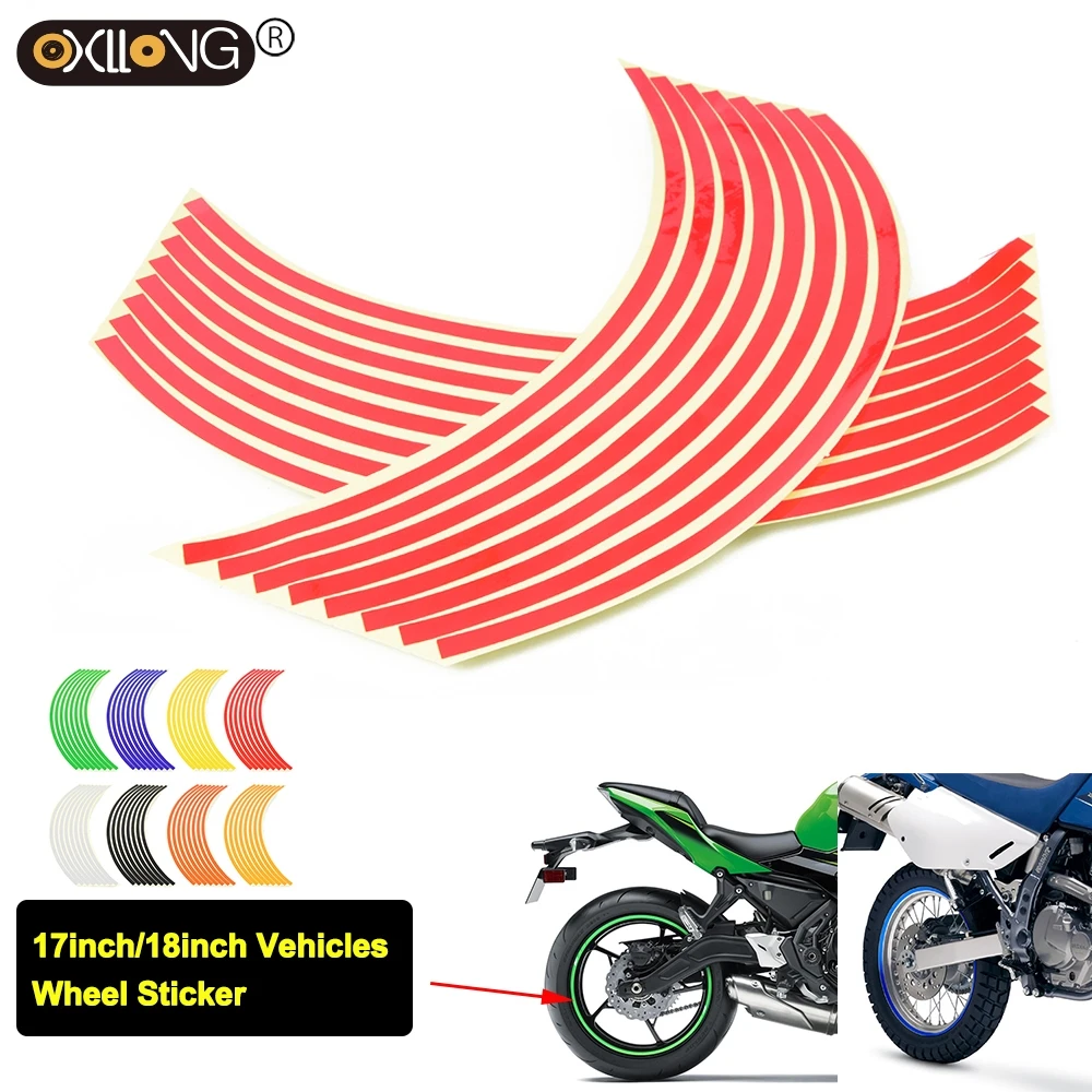 For ZONTES G1-125 ZT125 Z2 ZT125-U U1 125-G1X U125 Motorcycle Wheel Sticker Reflective Rim Stripe Tape Bike Stickers OXLLONE 