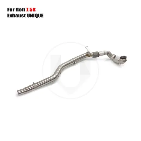 UNIQUE For 2017-2019 GOLF 7 GTI MK7 2.0T With insulator downpipe With cat/without cat exhaust pipe