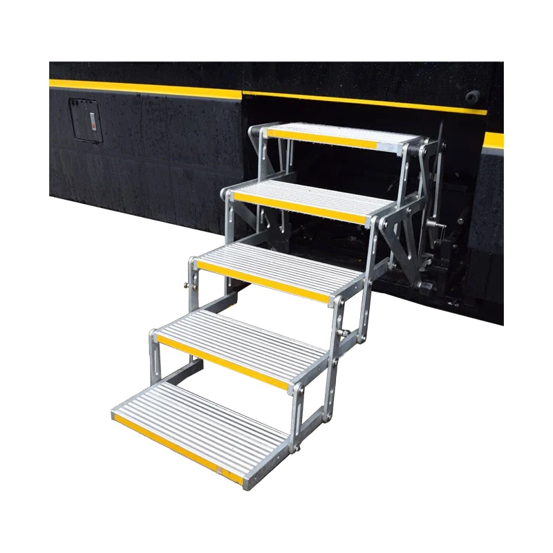 الكهربائية للطي RV تخييم خطوة سبائك الألومنيوم الجانب أضعاف خطوة ل فان سيارة تخييم مقطورة متنقل قافلة الحمولة 200 كجم