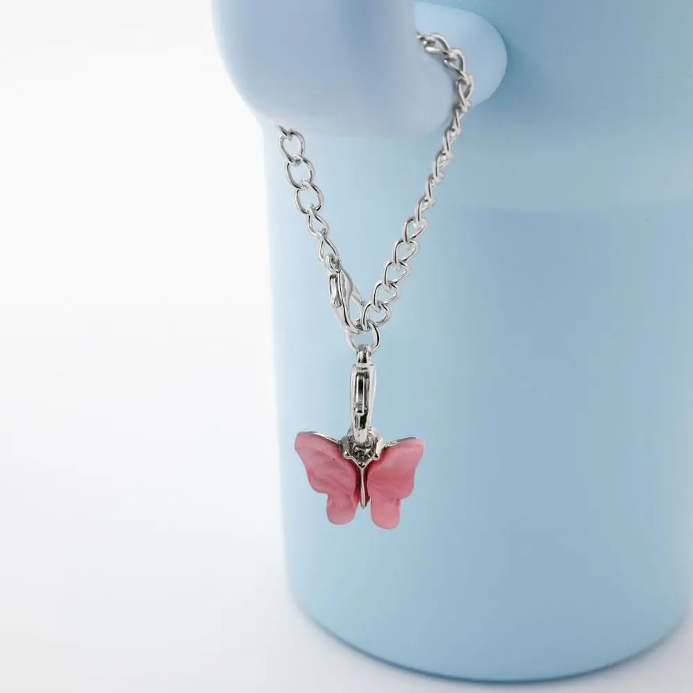 Heart Shaped Cup Letter Charm Chain   Keychain Cup Accessories Jewelry Cute Pendant for For  Cup Tumbler