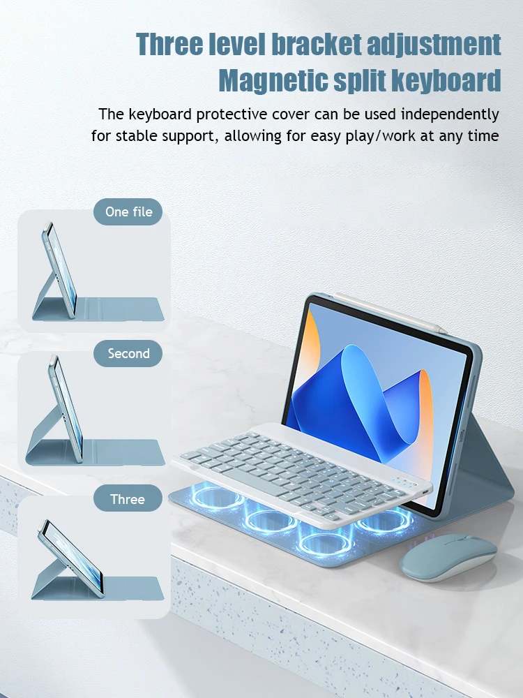 Bluetooth Keyboard Wireless Mouse For Huawei MatePad Pro 11 air 11.5 Case 2023 2022 SE 10.4 V7 V6 for honor X8 X9 12 12.1 키보드