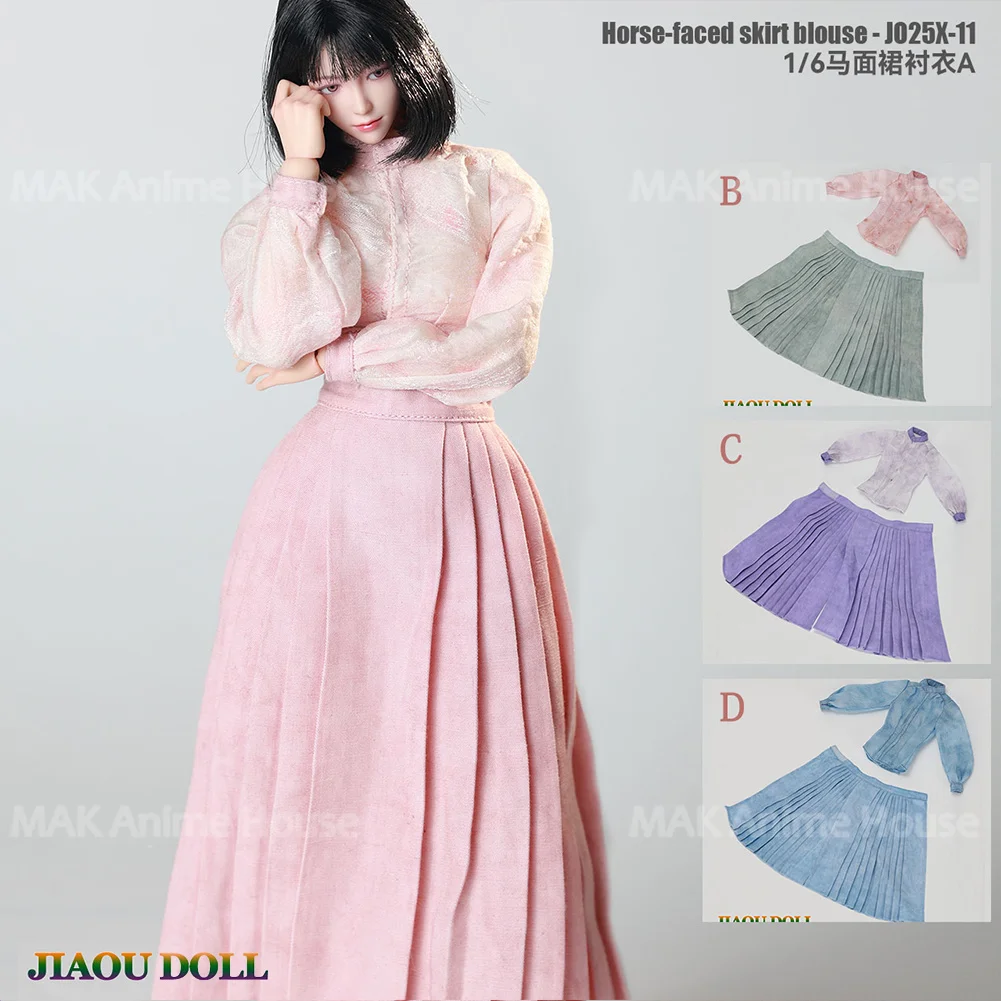 

JIAOUDOLL JO25X-11 1/6 New Chinese Hanfu Ma Mian Skirt And Shirt Clothes Model Fit 12'' Female Soldier Action Figure Body Dolls