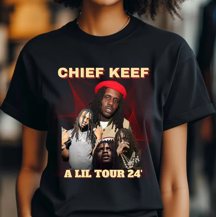 Chief Keef Tshirt A Lil Tour 2024 Concert, Hip Hop Shirt Unisex S-5Xl