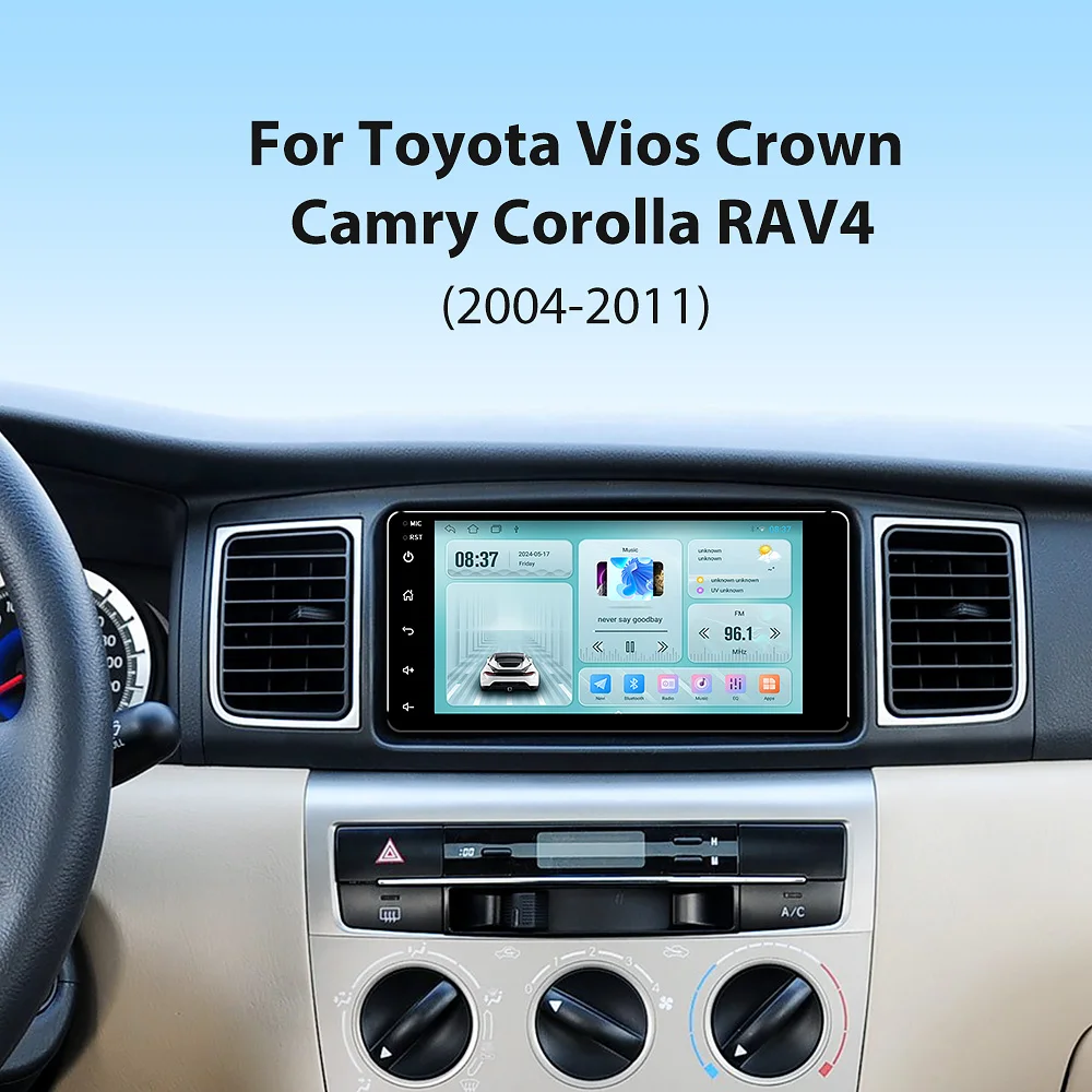 Android carplay 7inch 2din car radio player Bluetooth GPS Wifi For Toyota Universal Toyota CROWN CAMRY HIACE PREVIA COROLLA RAV4