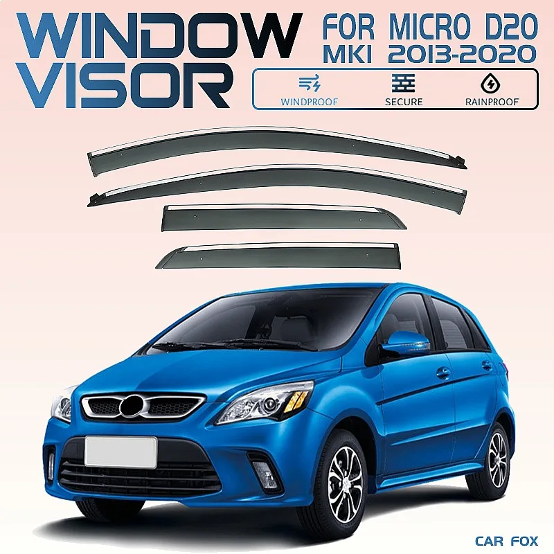 

For Micro D20 2013-2020 Car Window Visor Rain Guard Sun Shade Windshield Side Deflector Auto Accessories