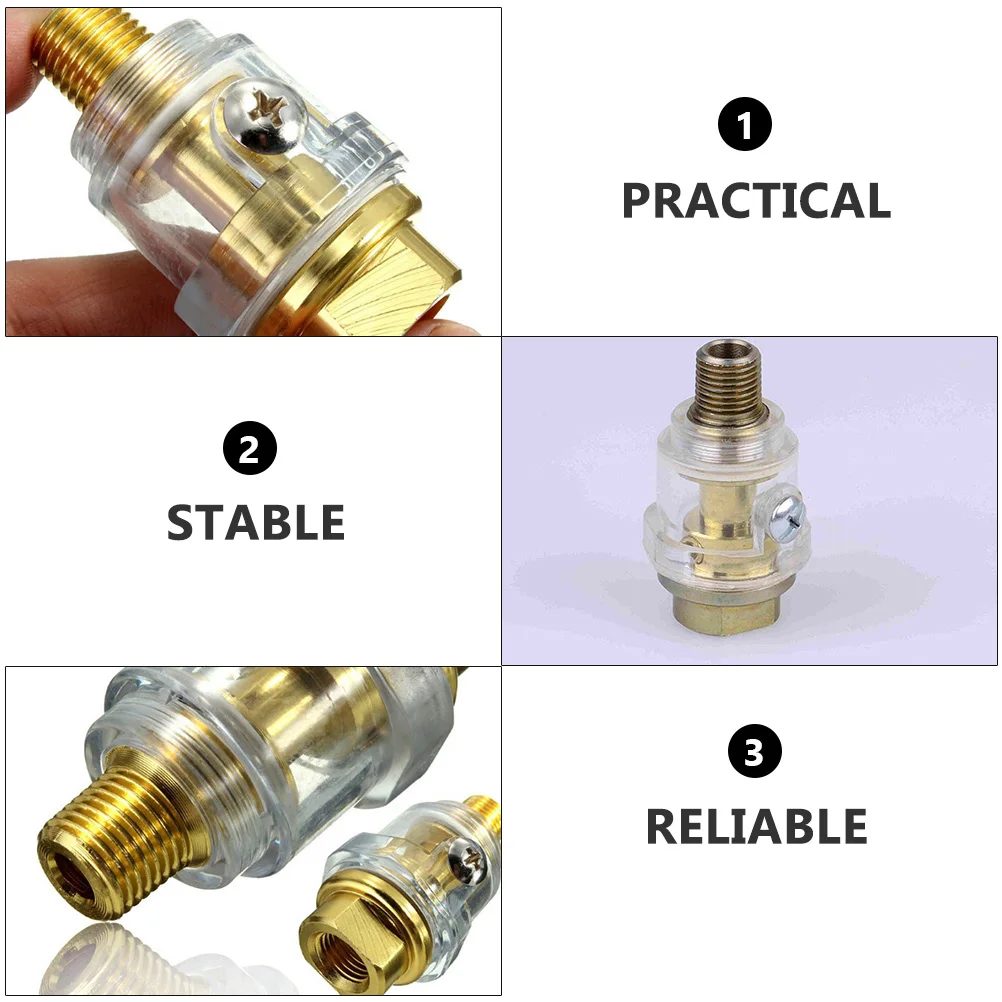 

Mini Oil Water Separator Accessories 1/4 Inch Oiler Inline Air Tool Lubricator Aluminum Pneumatic Equipment Parts