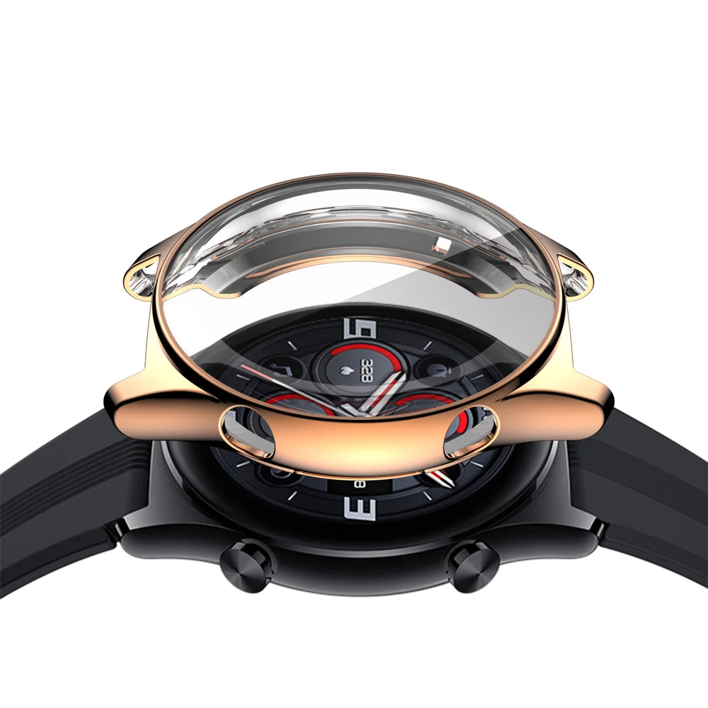 For Honor Watch GS 3 TPU Case Full Cover Plating Bumper Shockproof Protective Case Soft Protector Shell