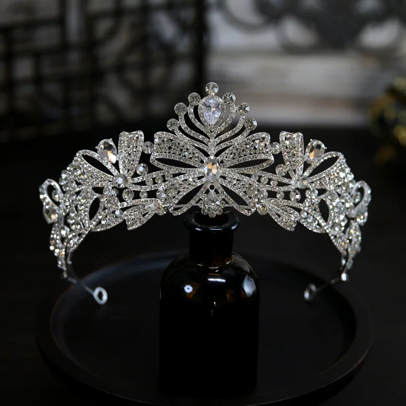

Изысканные свадебные тиары и короны с полным покрытием стразами, ободки для невест, принцесс и королев, роскошные банты, украшения для волос в форме капли, аксессуары для свадьбы