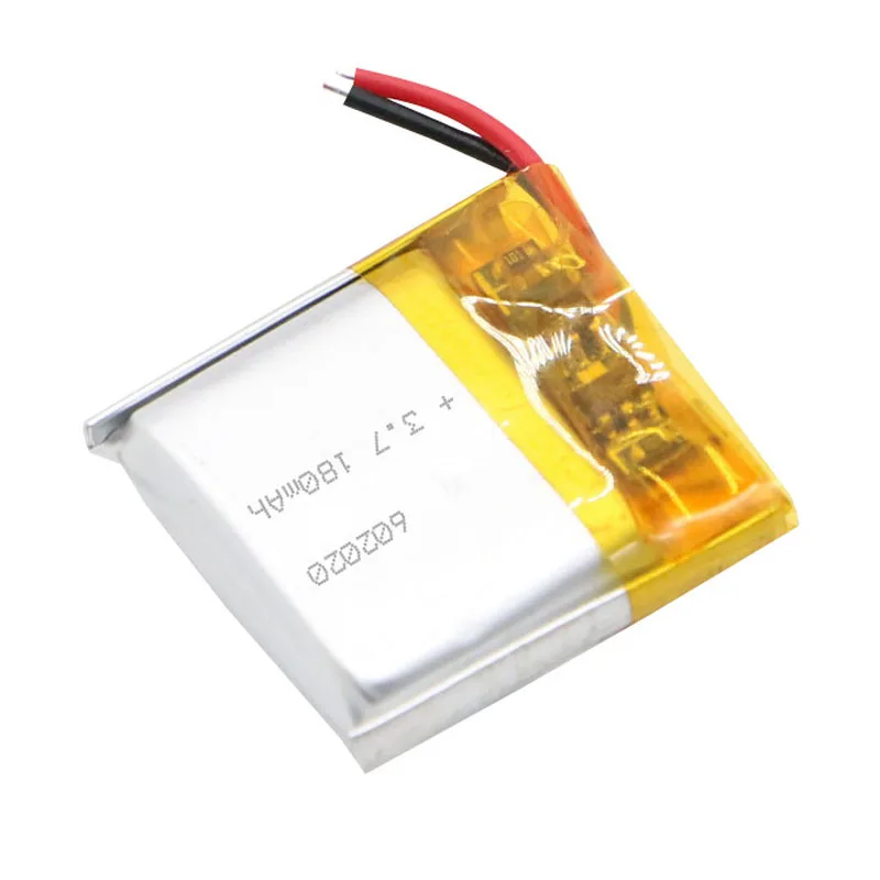 

2/5/10/20 шт., литий-полимерные ионные батареи 3,7 в 180 мАч 602020, разъем JST 2,0 мм