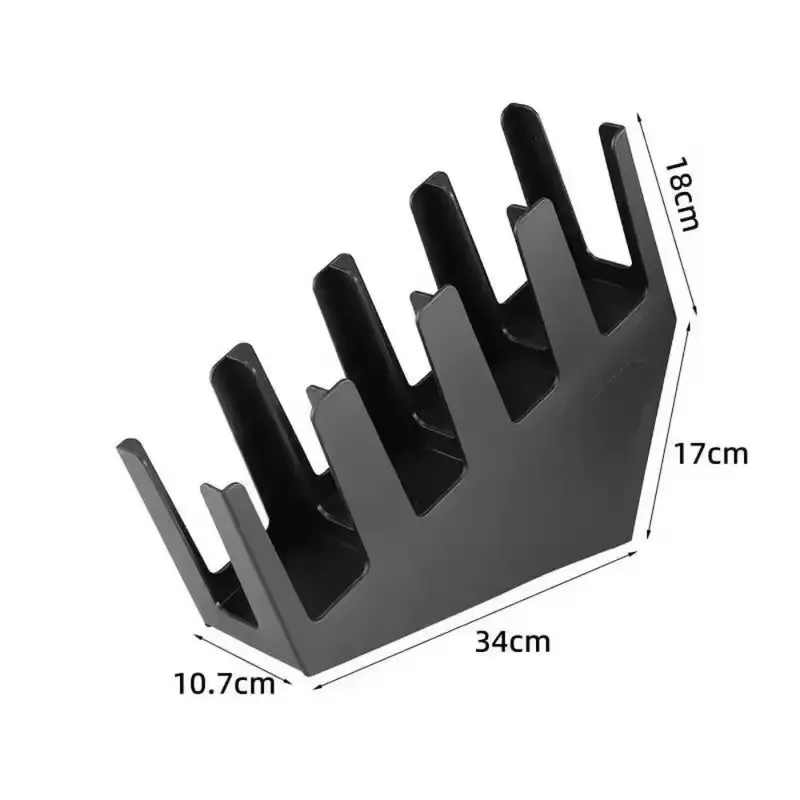 Picture 7: 2/4 Grids Disposable Paper Cup Holder, Plastic Space Saving Storage Rack, Black Countertop Cup Organizer