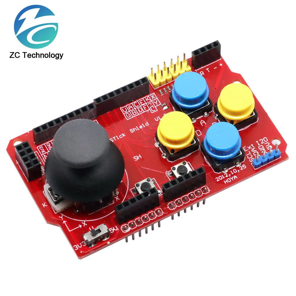 Joystick Shield for Arduino Expansion Board Analog Keyboard and Mouse Function