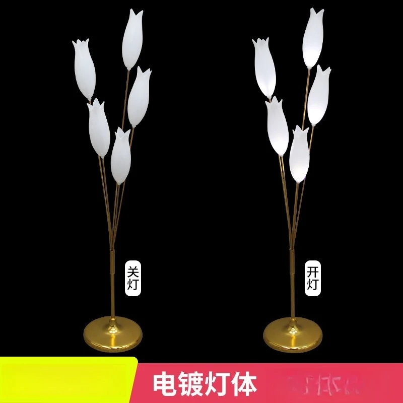Wedding wrought iron luminous daffodils lily of the valley street lights wedding scene arrangement stage lighting props ornament