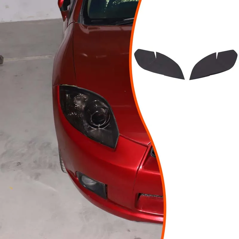 

Набор из 2 предметов, черный ТПУ для Mitsubishi Eclipse 2006-2011, пленка для задних фар автомобиля, декоративная наклейка, автомобильные аксессуары