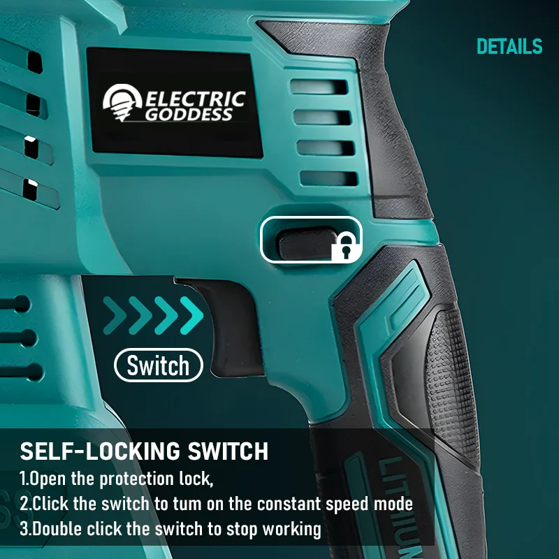 Makita-Vibromasseur électrique sans fil pour béton Assad, outil électrique, batterie 18V, ciment, déesse, 1100W