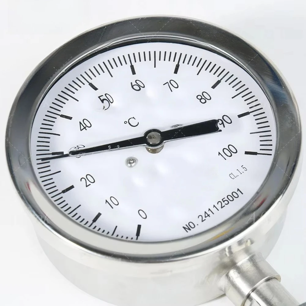 Универсальный коррозионностойкий радиальный биметаллический термометр 1/2 MNPT 0-100 ℃   Прибор для измерения температуры наполнения масла