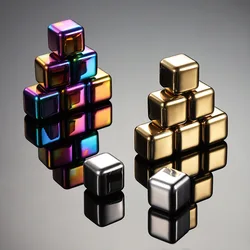 Quick-frozen Stainless Steel Ice Cubes Reusable Metal Ice Cubes Food-grade Beer Coolers Whisky Drinks and Water Bar Tools