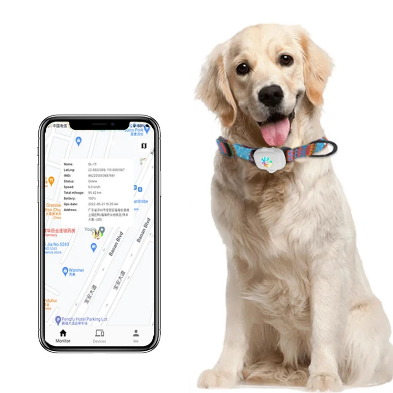 

ABWZ-4G Ip66 Waterproof Cat And Dog Tracker Mini Pet Tracker Dog Collar Real-Time Locator Mini Pet Quadruple Locator