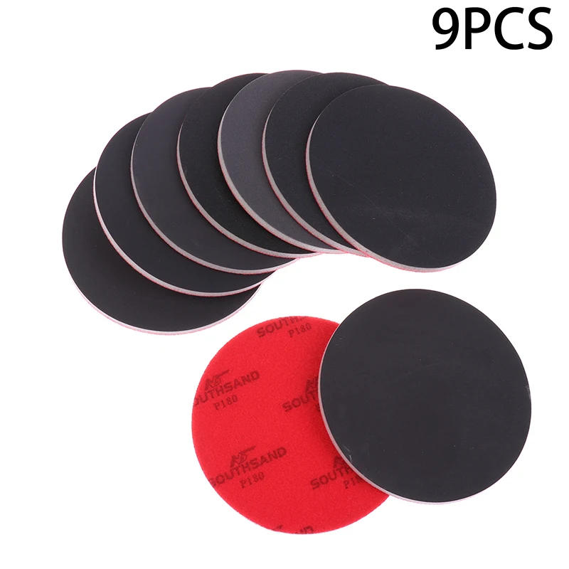 

[LA]9Pcs Bowling Sanding Pads Resurfacing Polishing Kit Portable Ball Cleaner Bowling Maintenance Tool