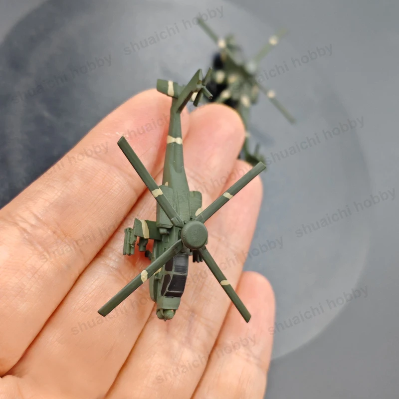 2db Colorado AH-64 Helikopter gunships manöken 1/400 1/350 Békateknő Miniatűr Had Fődolog Fegyveres Helikopter számára DIY Dísztárgyak Hobbi