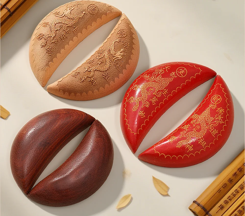 

Set of 2 holy cup Divination Cup Feng Shui Divination Buddhist Supplies Yin Yang Taoist Wooden Divination Buddhist holy cup