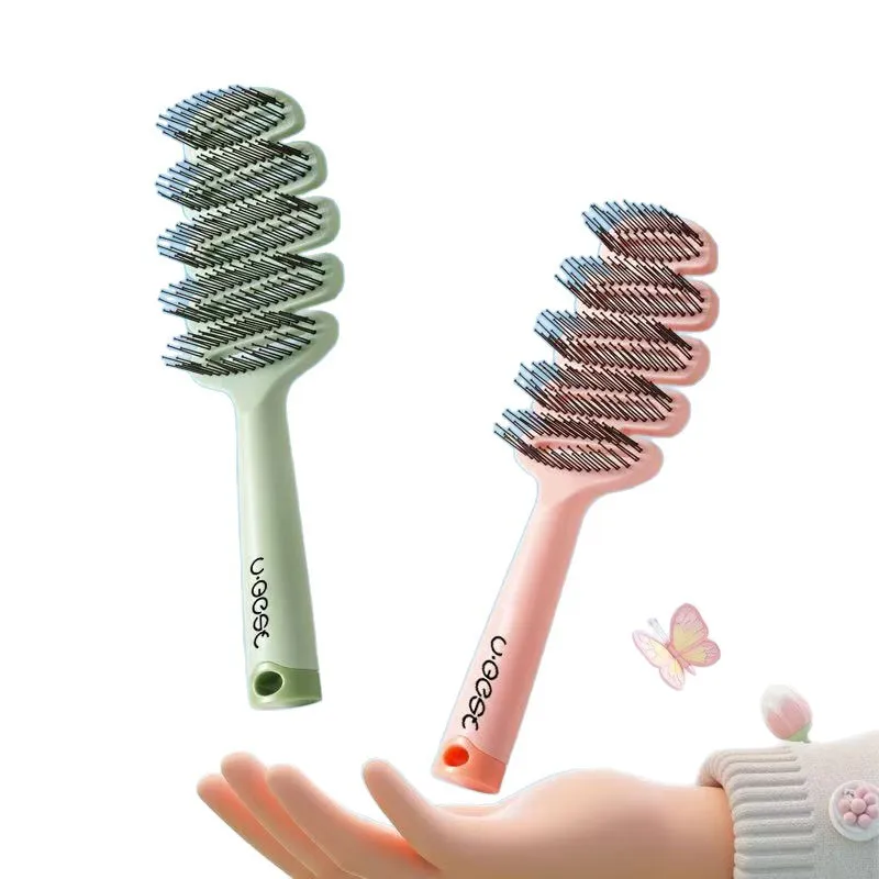 Multifunction Detangle Comb Scalp Massage Hair Brush Wet Curly Hair Barber Accessories Massage Scalp Hair Care Styling Tools