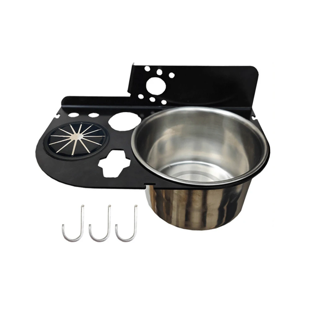 

Поднос для лестницы Аксессуар для лестницы Идеально подходит для управления инструментами Универсальное решение для хранения для строительных работ Черная модель с крючками