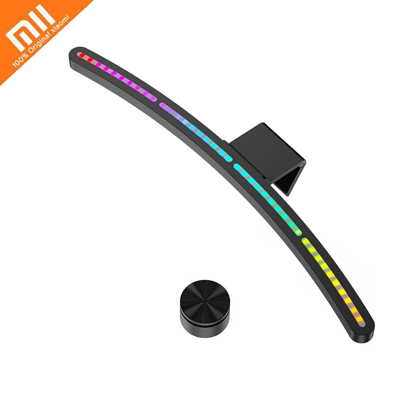 Youpin LYMAX โคมไฟตั้งโต๊ะคอมพิวเตอร์ไฟติดตามหน้าจอโค้งแขวน RGB สี Pelindung Mata รีโมทคอนโทรลบาร์