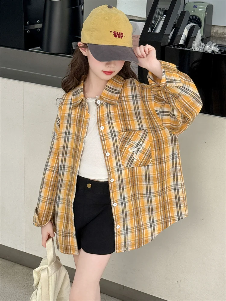 camicia-a-quadri-primaverile-estiva-per-ragazze-a-maniche-lunghe-protezione-solare-stile-coreano-top-alla-moda-per-bambine