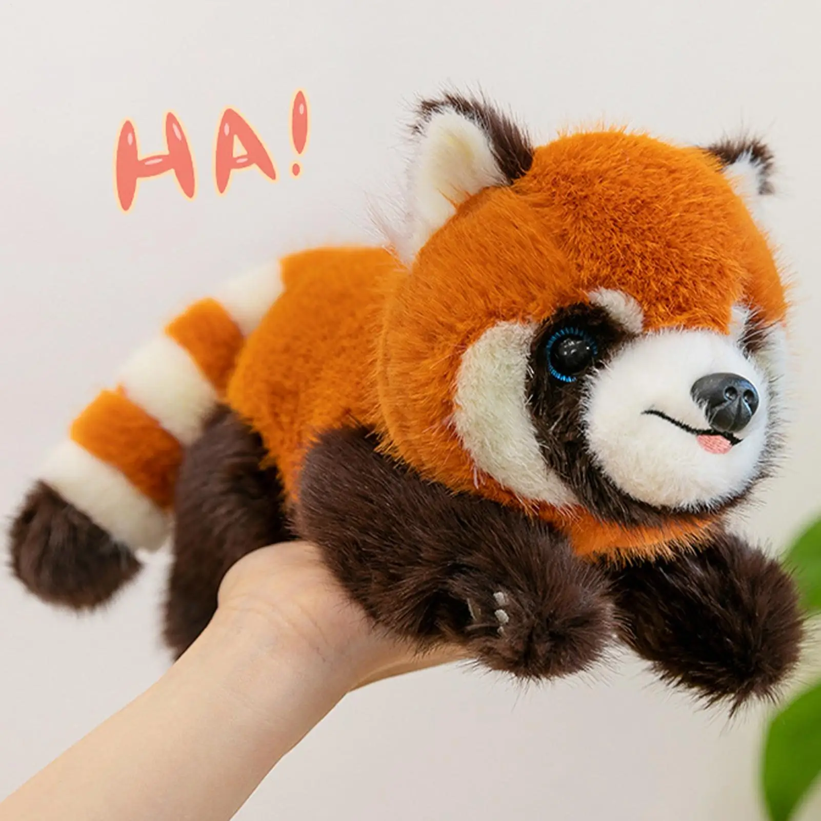 레드 판다 봉제 인형 16인치 부드러운 인형 베개 크리스마스 생일 선물 어린이 청소년 성인 침실 장식