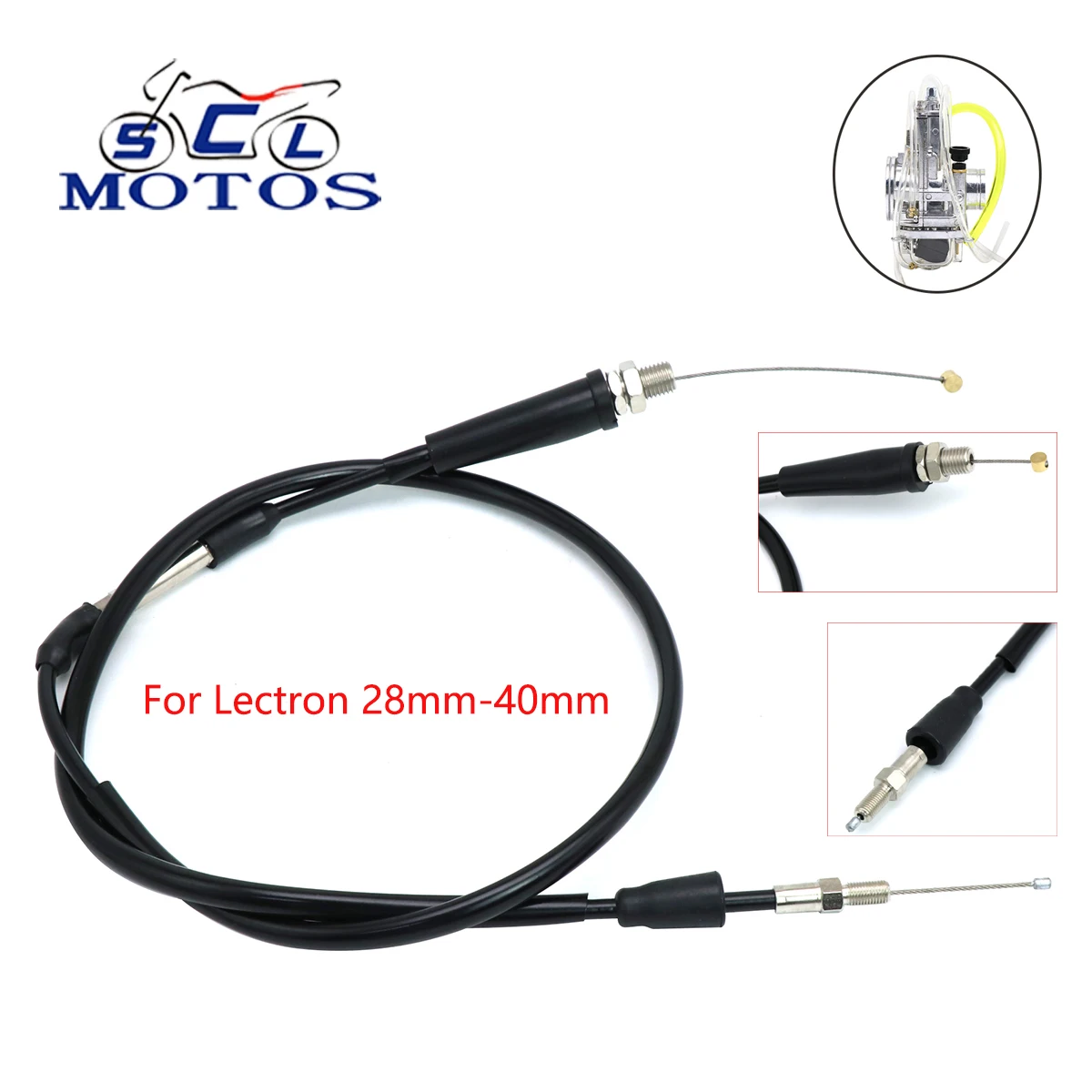 Sclmotos M10*1.25 Lectron Carburetor Parts Dirt Bike Cables Throttle Cable For Yamaha YZ250F YZ400F For Honda CRF250R