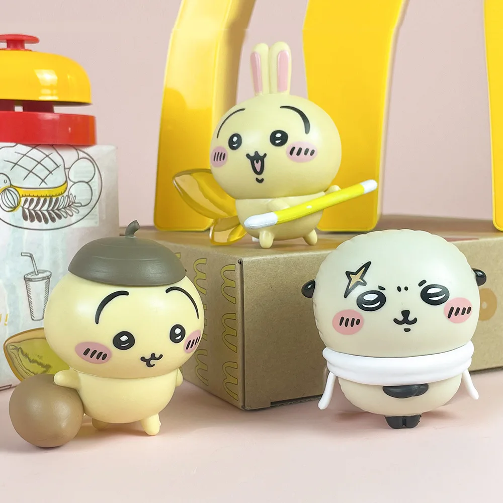 Die Jiikawa-Serie von Happy Companions – Chiikawa-Figuren, Blindbox-Spielzeug mit Anime-Motiv, Modellornamente
