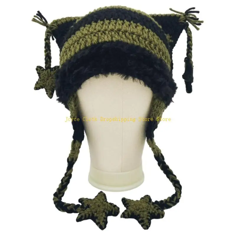 

Adult Children Ears Winter Hat Kitten Hat New Year Halloween Party 10CD