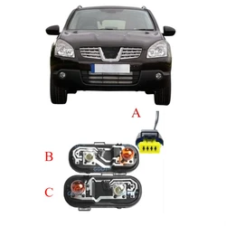 日産キャシュカイ用テールライトソケット,ランプホルダー,ブレーキケーブル,電球の追加またはなし,26556-je20a-a104, 2008-12, 1個