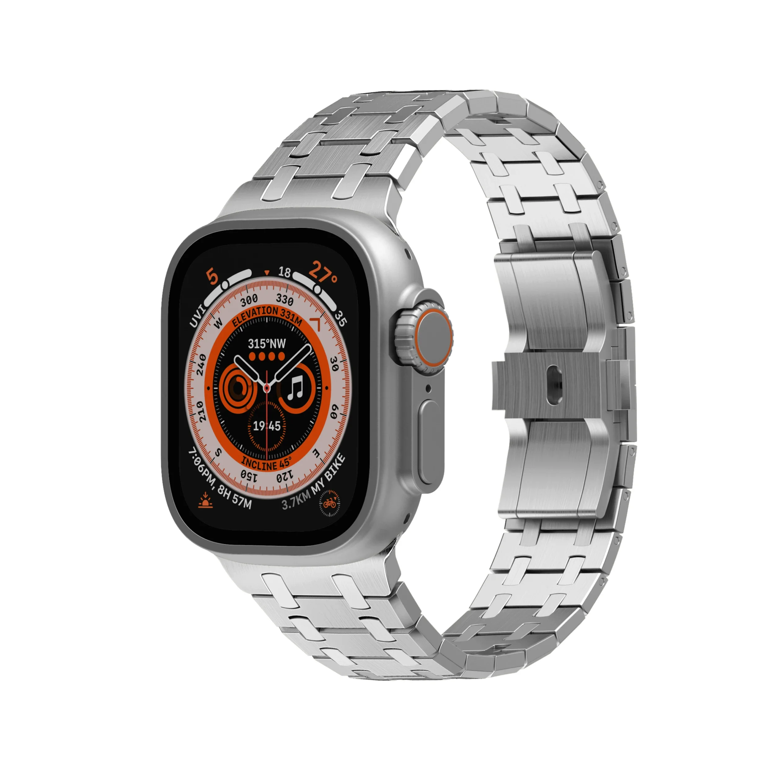 Metal Strap For Apple Watch Ultra Band 49mm 10 9 8 7 45mm 46mm Modified Stainless Steel Bracelet band iWatch 6 5 4 SE 44mm Belt