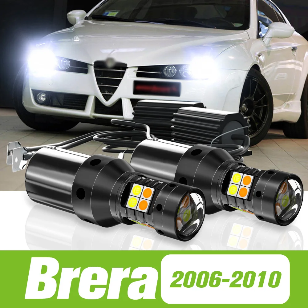 

2pcs For Alfa Romeo Brera 2006-2010 Dual Mode LED Turn Signal+Daytime Running Light DRL 2007 2008 2009 Accessories