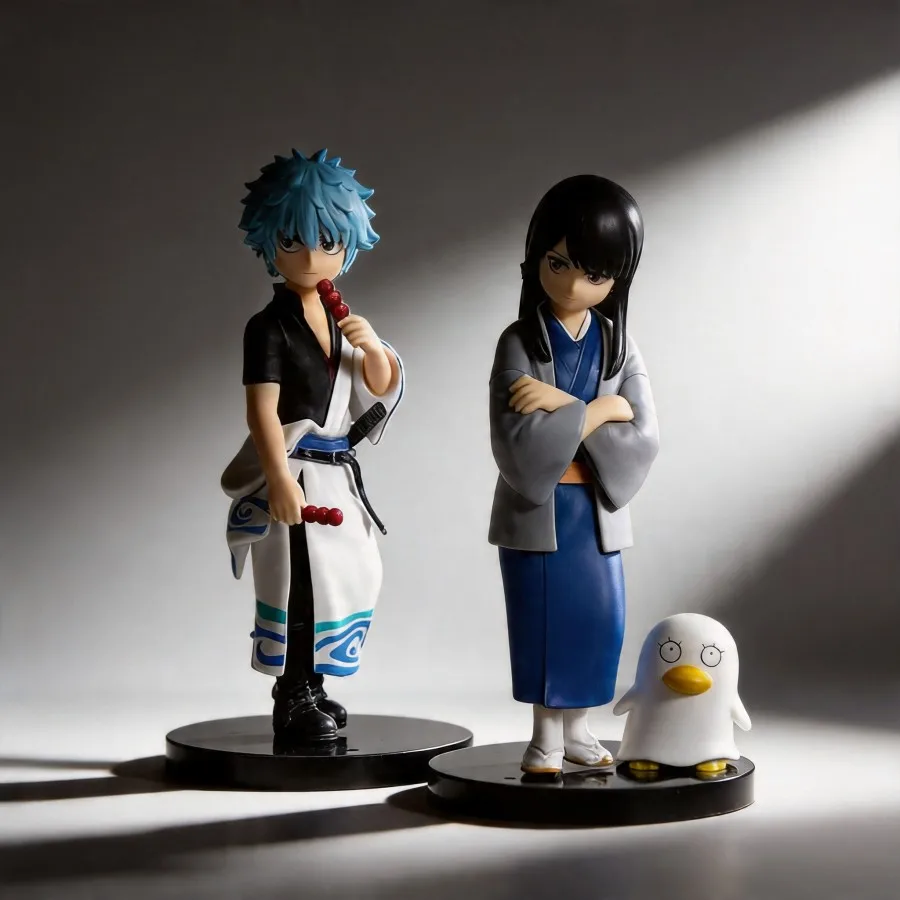 

Gintama Sakata Gintoki Katsura Kotaro Elizabeth Anime Figures - 12cm Yorozuya Funny Decor Doll Gift Toy