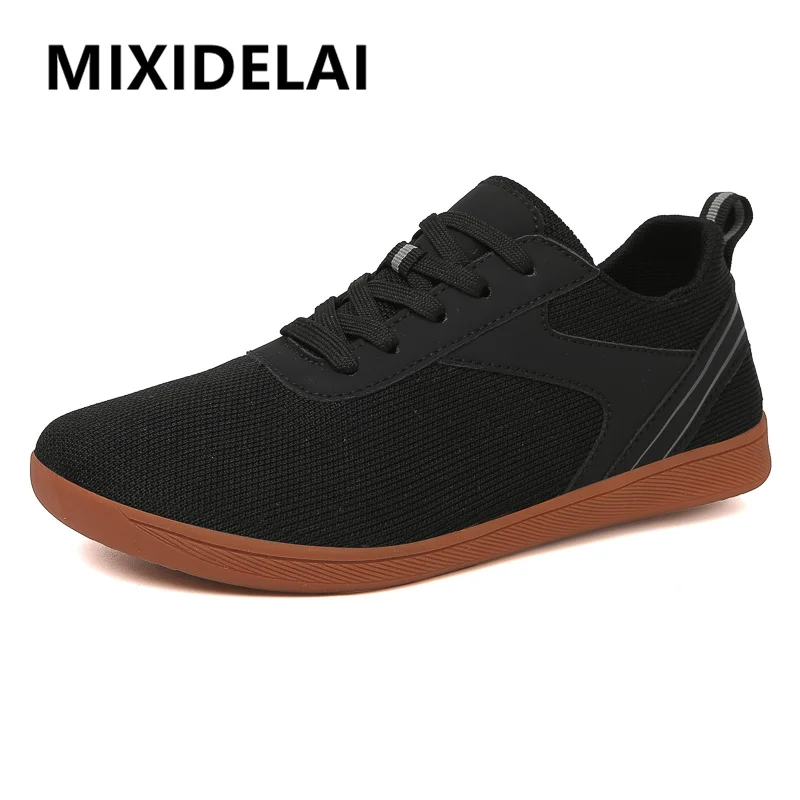 New Lightweight Breathable Men\'s Casual Shoes Mesh Large Size Men Sneakers Flat Fashion Moccasins Outdoor Non-slip Walking Shoes