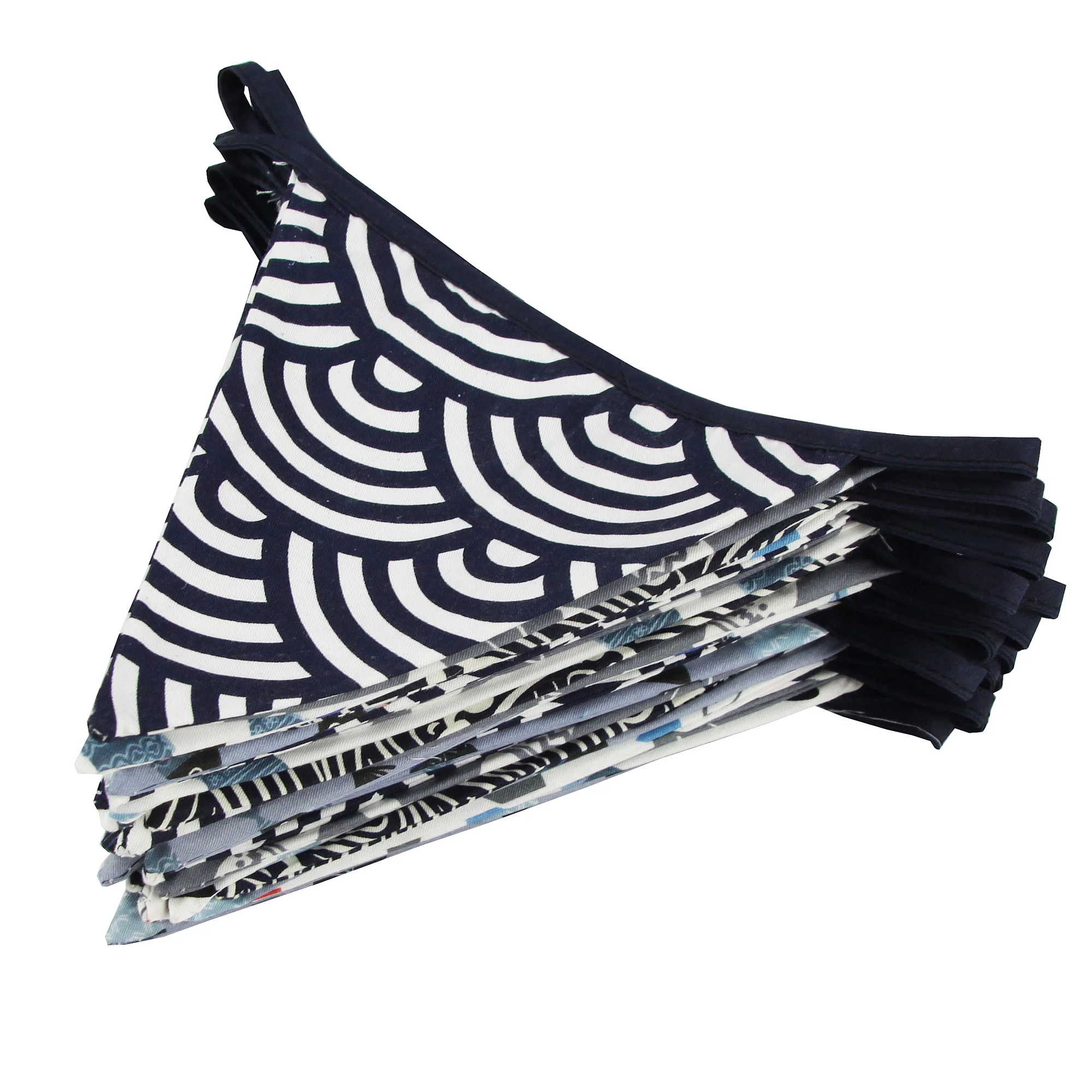 Neue 10 mt 36 fahnen Weiß Baumwolle Spitze Stoff Bunting Flags Hochzeit Party Dekoration Banner Hause Braut Dusche Bunting Garland – Detail 13