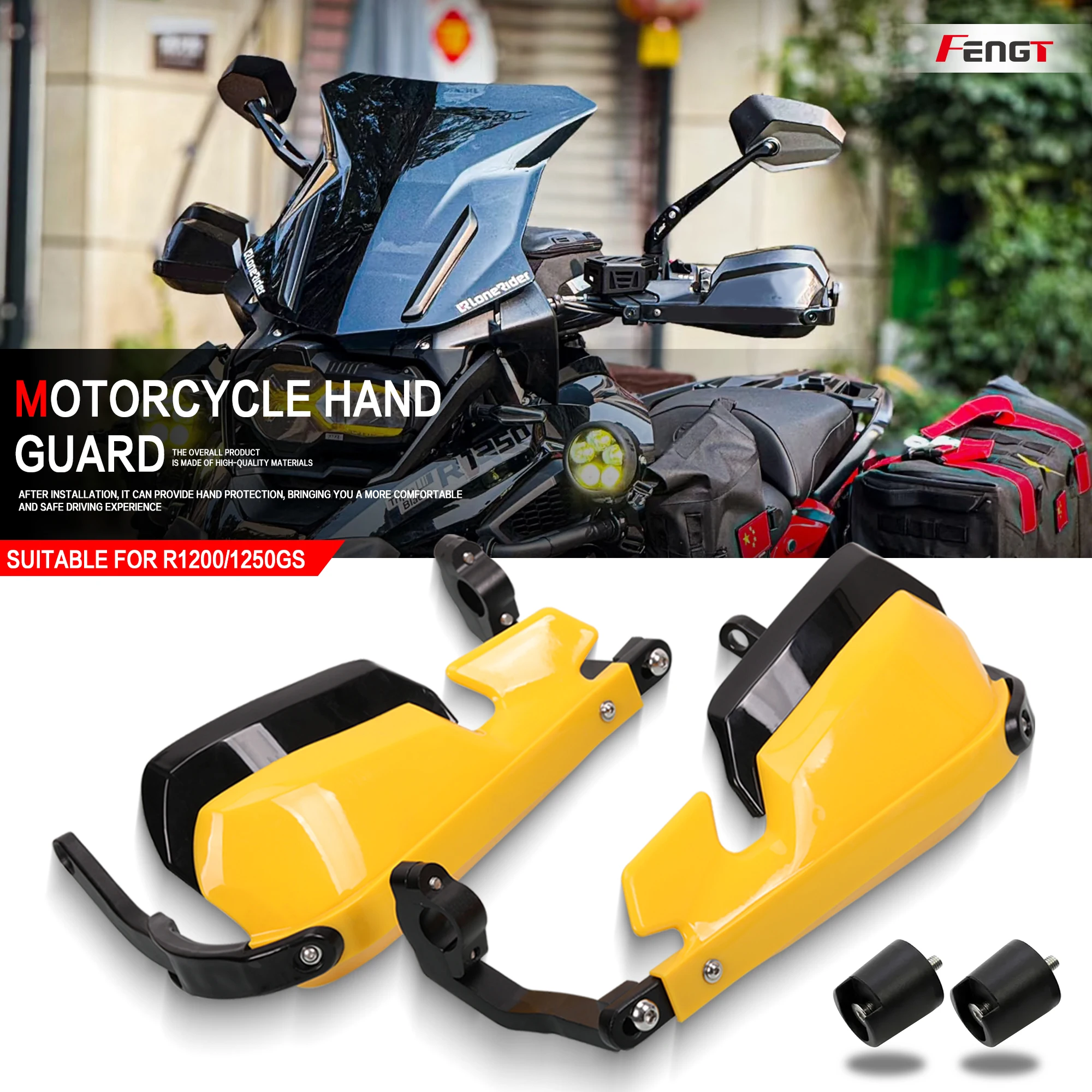 

For BMW R1200GS LC ADV R1250GS Motorcycle Aluminum Windshield Handlebar Handguards Hand Guard Heighten Shield R1250 GS ADV