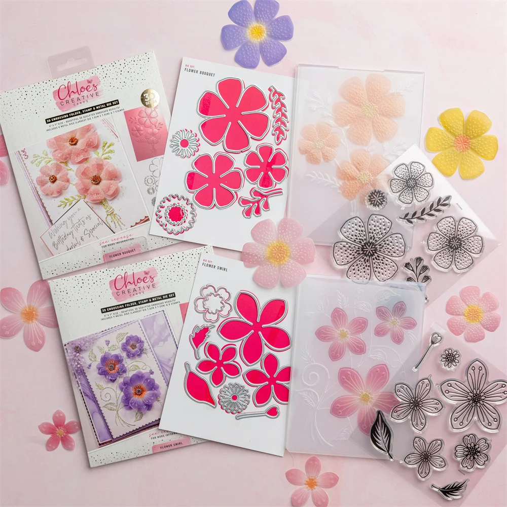 Blossoming Flower Series Dies Metal Craft Cutting Dies DIY Scrapbooking Greeting Card Decoration Handmade Embossing Template New