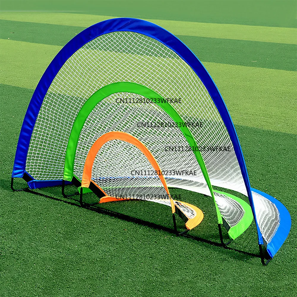 Children's football door football net outdoor foldable grid football door frame simple training equipment