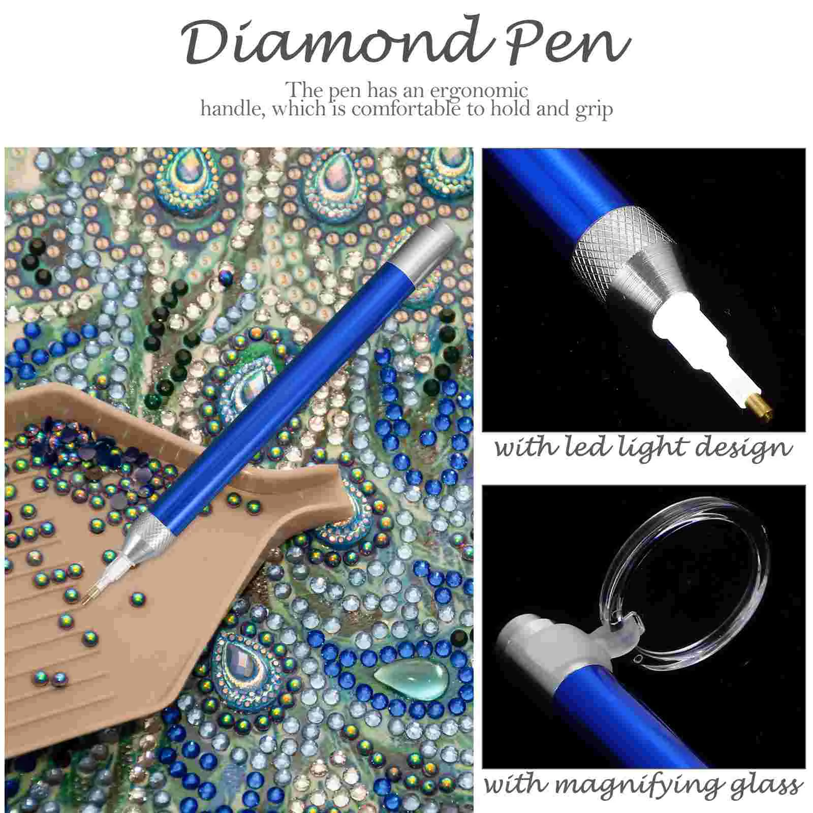 Luminous Lighting Spot Drill Rhinestone Sticky Pen Embroidery Diamond Dotting Rhinestones