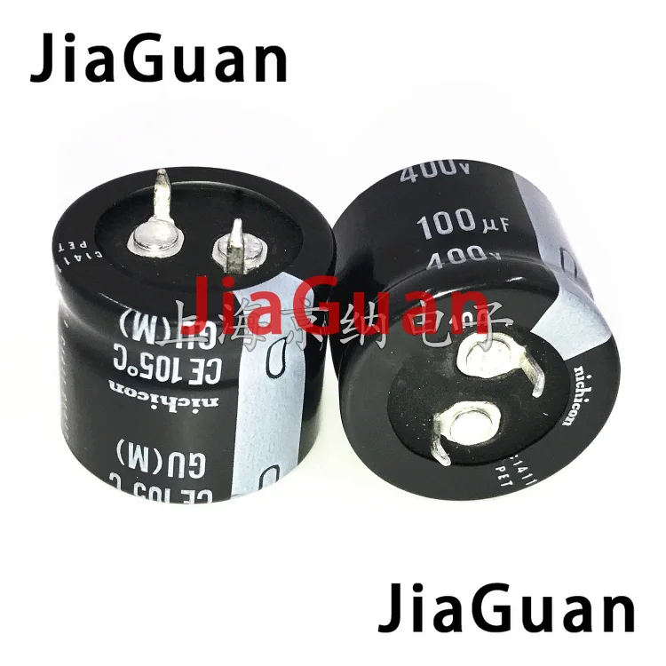 10pcs Genuine NICHICON GU 400V100UF 25X20mm electrolytic capacitor 100uF/400v CE 105 degrees 100uf 400v gu