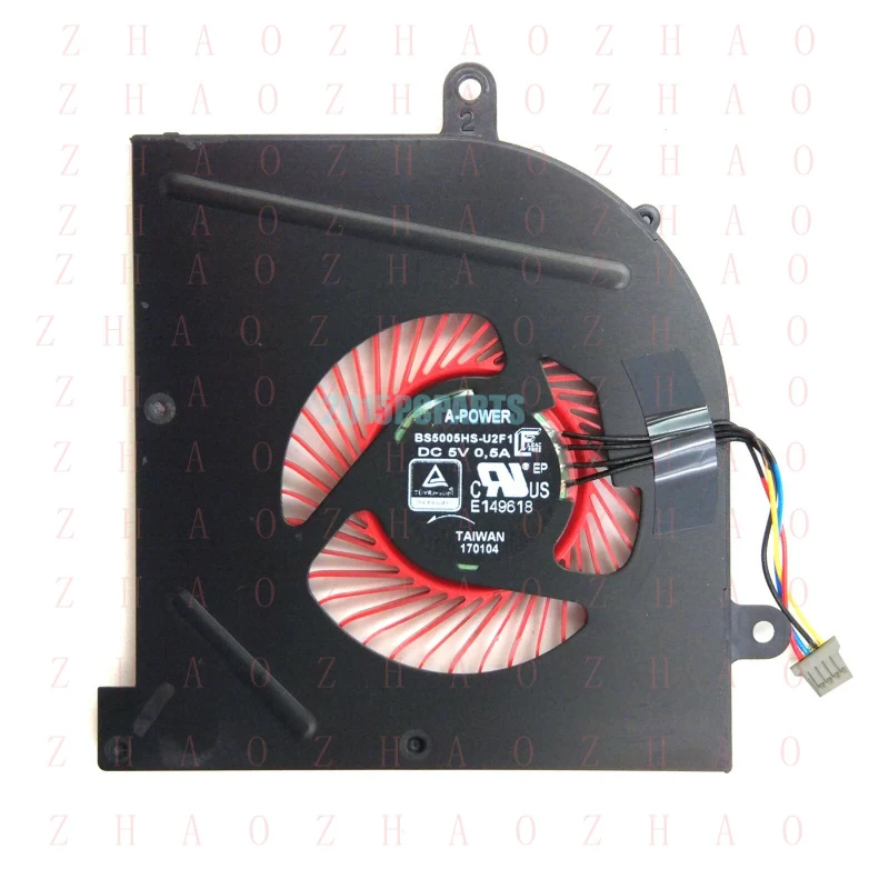 L+ New for  MSI GS63VR GS73VR 7RF 7RG GS63 GS73 7RD 7RE 8RE 8RD 8RF Stealth Pro CPU FAN