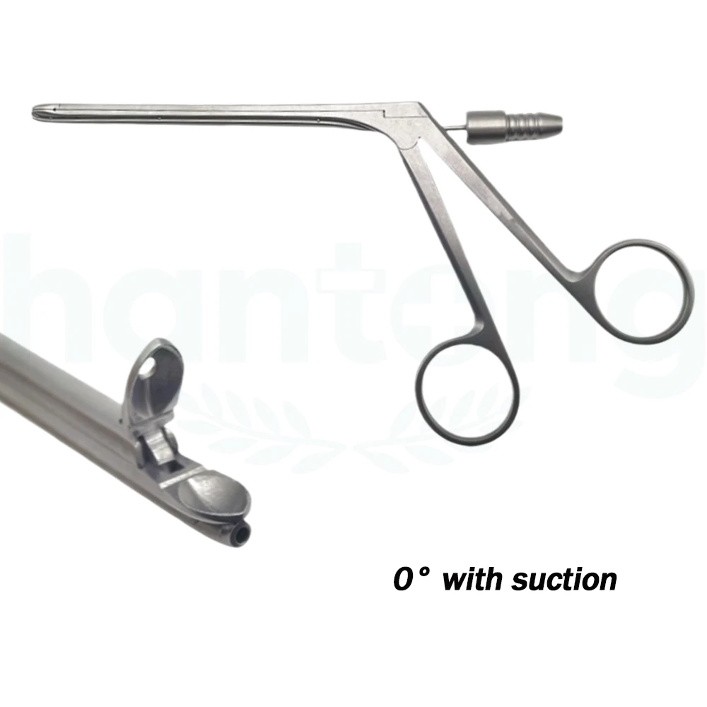 High quality Nasal Tissue Forceps with suction ENT instruments surgical instruments sinoscopy 0 , 45，90  degree