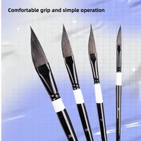 4Pcs Watercolor Paint Brushes Set Pointed Sable Hair Artist Painting Brushes for Watercolor Gouache Acrylic Art Painting Supplie 6