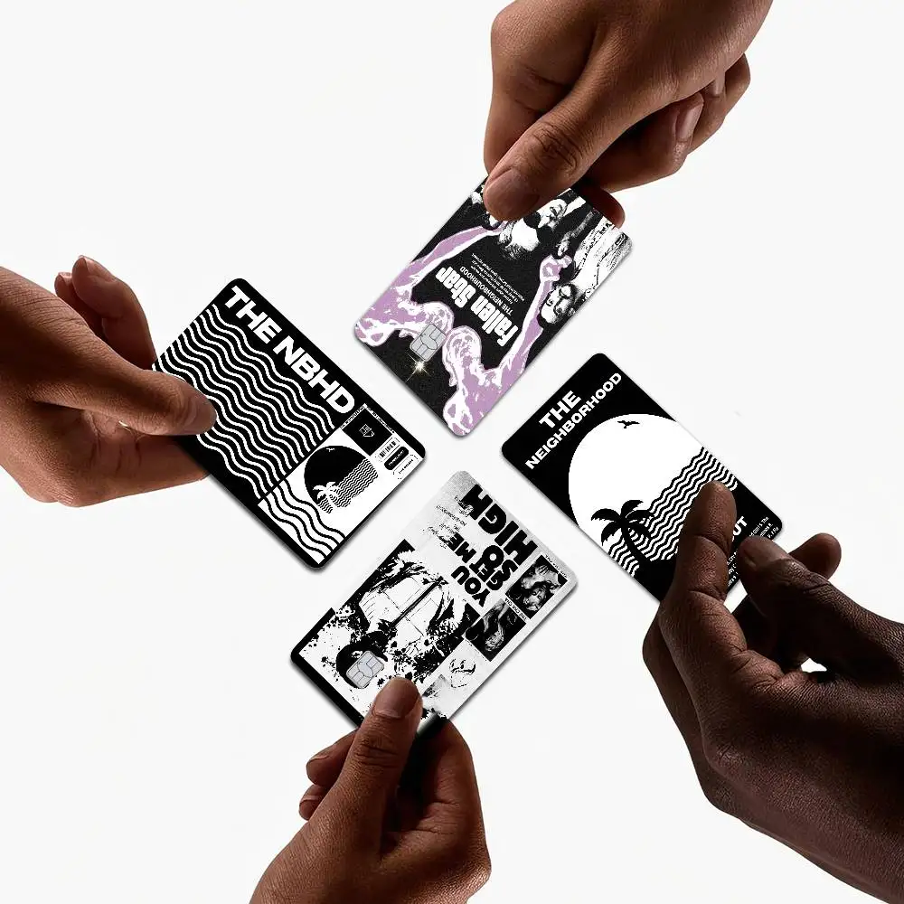 Rock Band T-The N-Neighborhood Cartoon Credit Card Skin Stickers for Bank Card Bus Metro Card Sticker Waterproof Women Gift